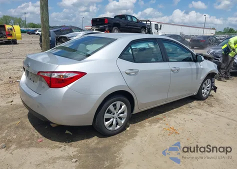 2015 Toyota Corolla Le z USA, uszkodzony, nr VIN 2T1BURHE8FC381399